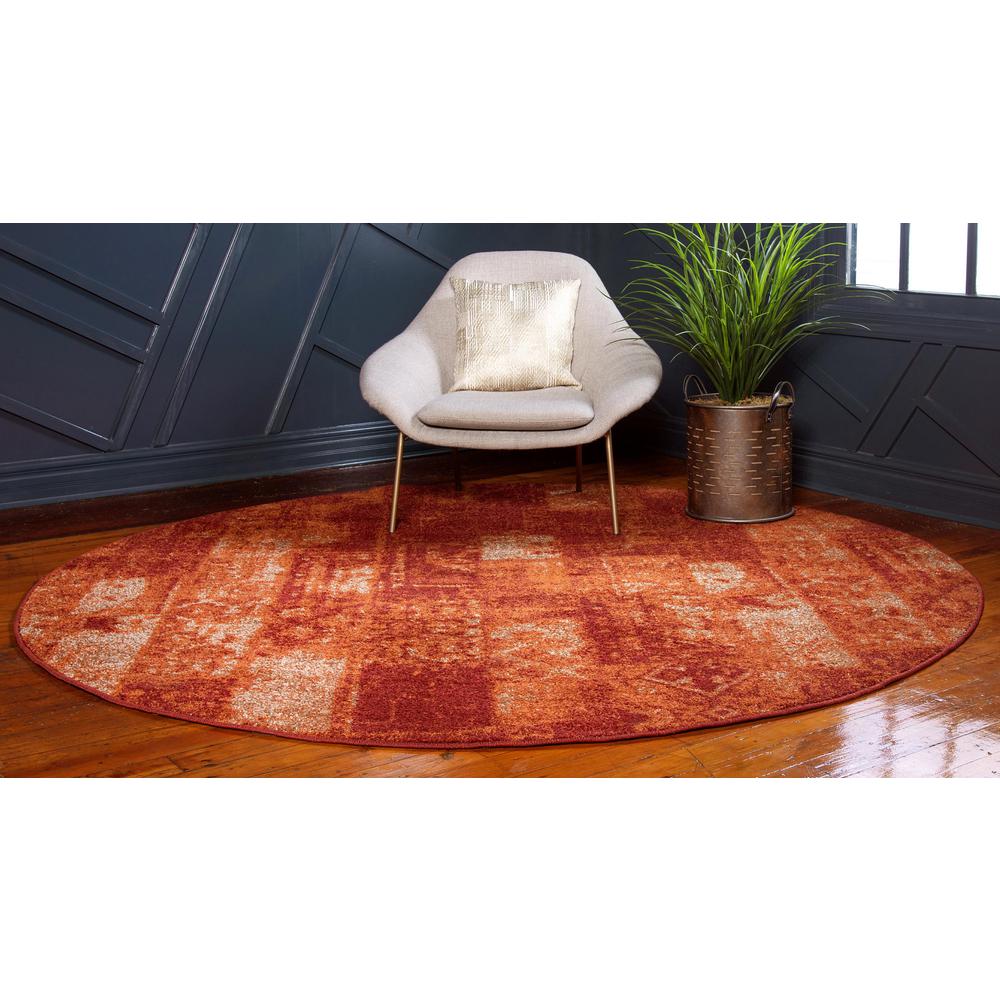 Autumn Plymouth Rug, Terracotta (3' 3 x 3' 3). Picture 3