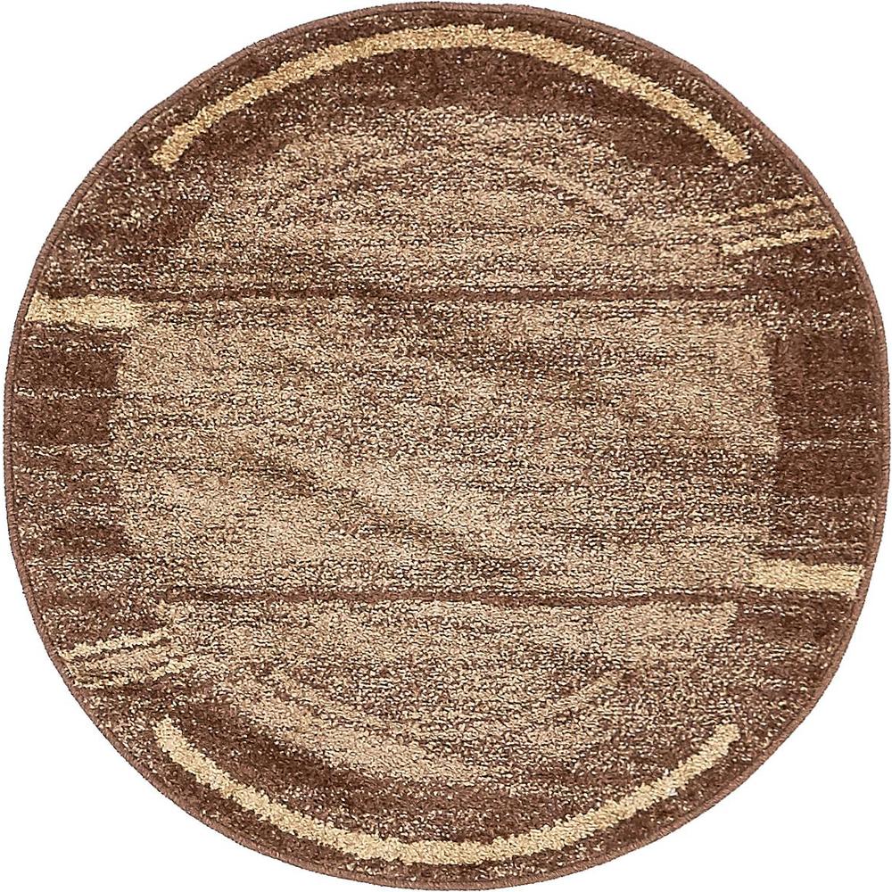 Autumn Foilage Rug, Brown (3' 3 x 3' 3). Picture 1
