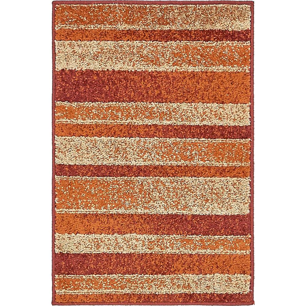 Autumn Artisanal Rug, Rust Red (2' 0 x 3' 0). Picture 1