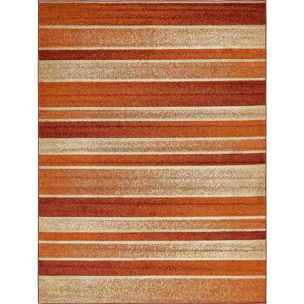 Autumn Artisanal Rug, Rust Red (9' 0 x 12' 0). Picture 1