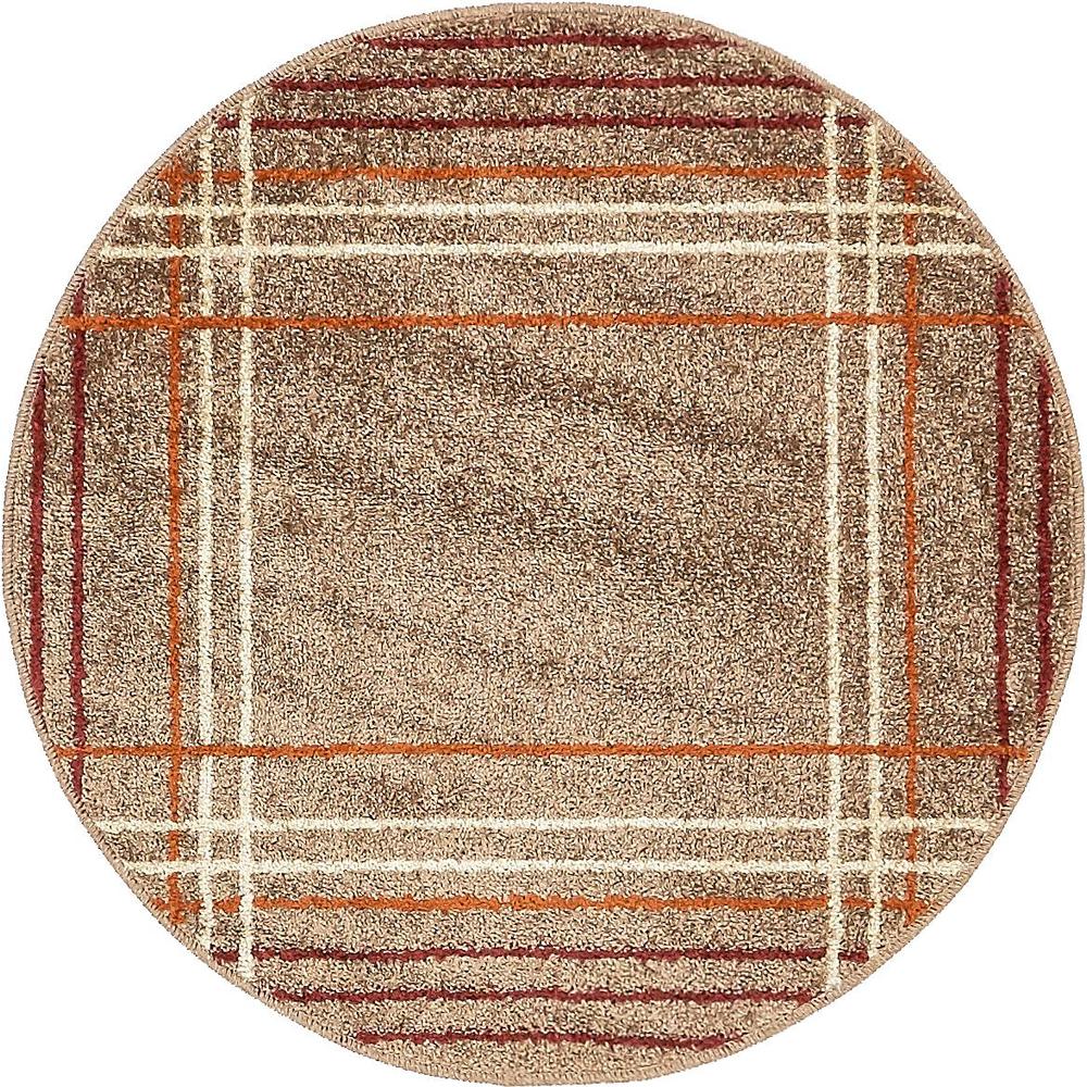 Autumn Heritage Rug, Light Brown (3' 3 x 3' 3). Picture 1