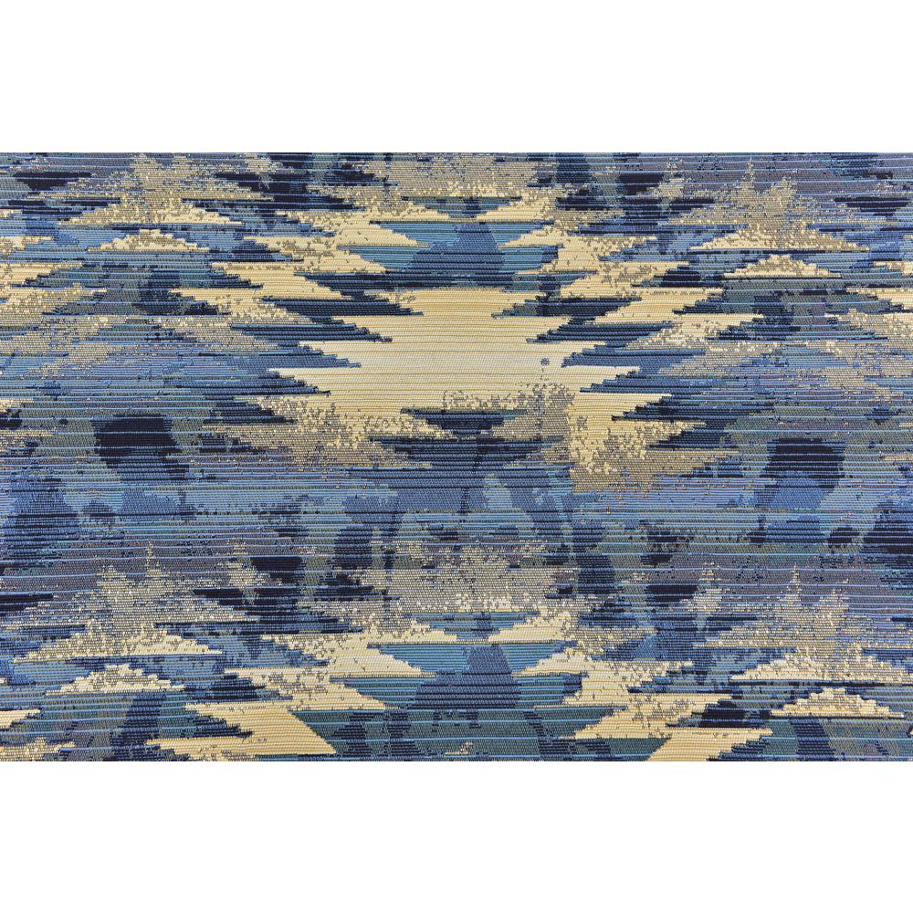 Outdoor Aztec Rug, Blue (8' 0 x 8' 0). Picture 5
