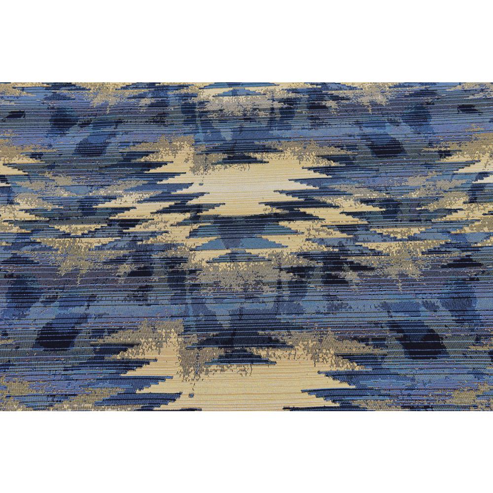 Outdoor Aztec Rug, Blue (8' 0 x 11' 4). Picture 6