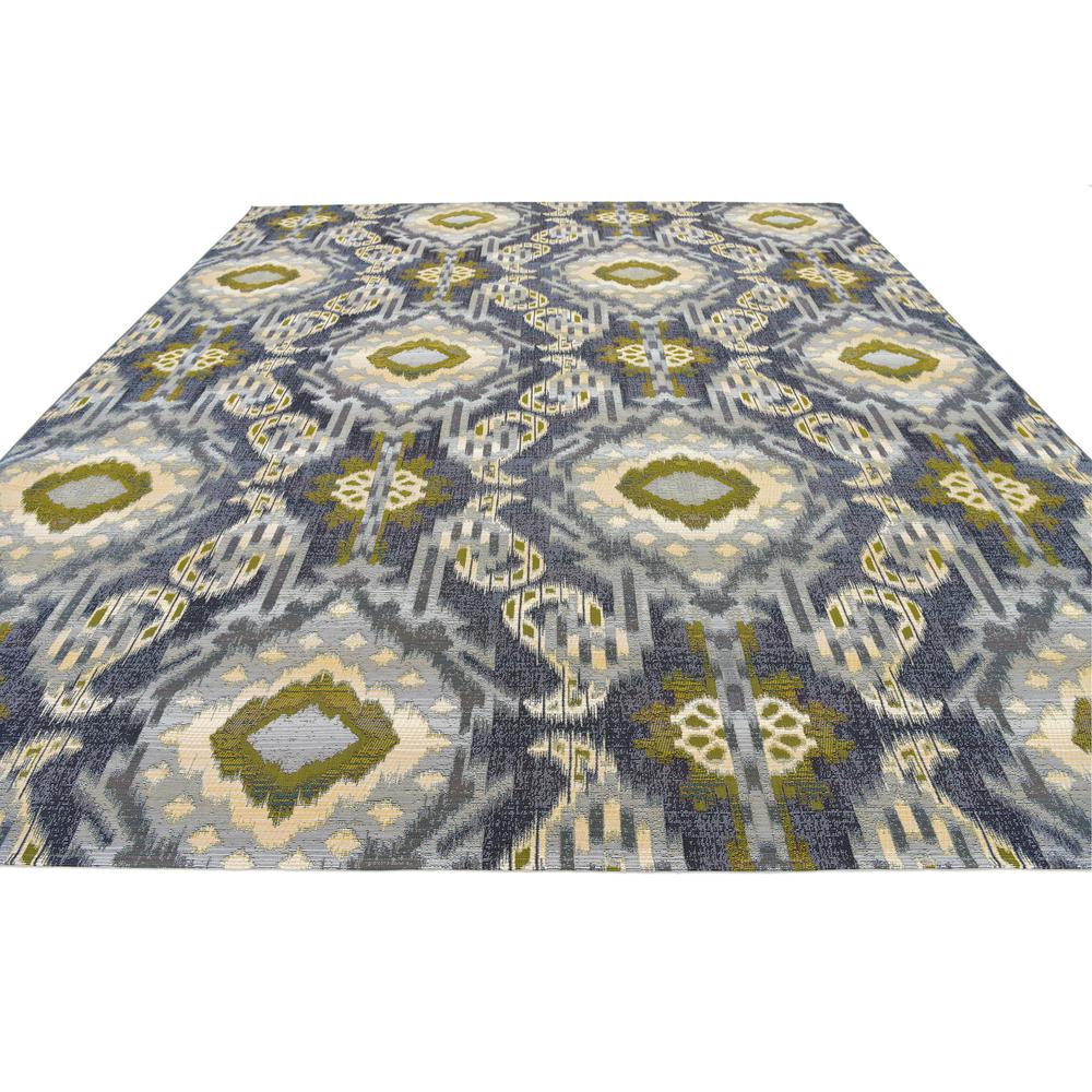 Outdoor Union Rug, Blue (10' 0 x 12' 0). Picture 4