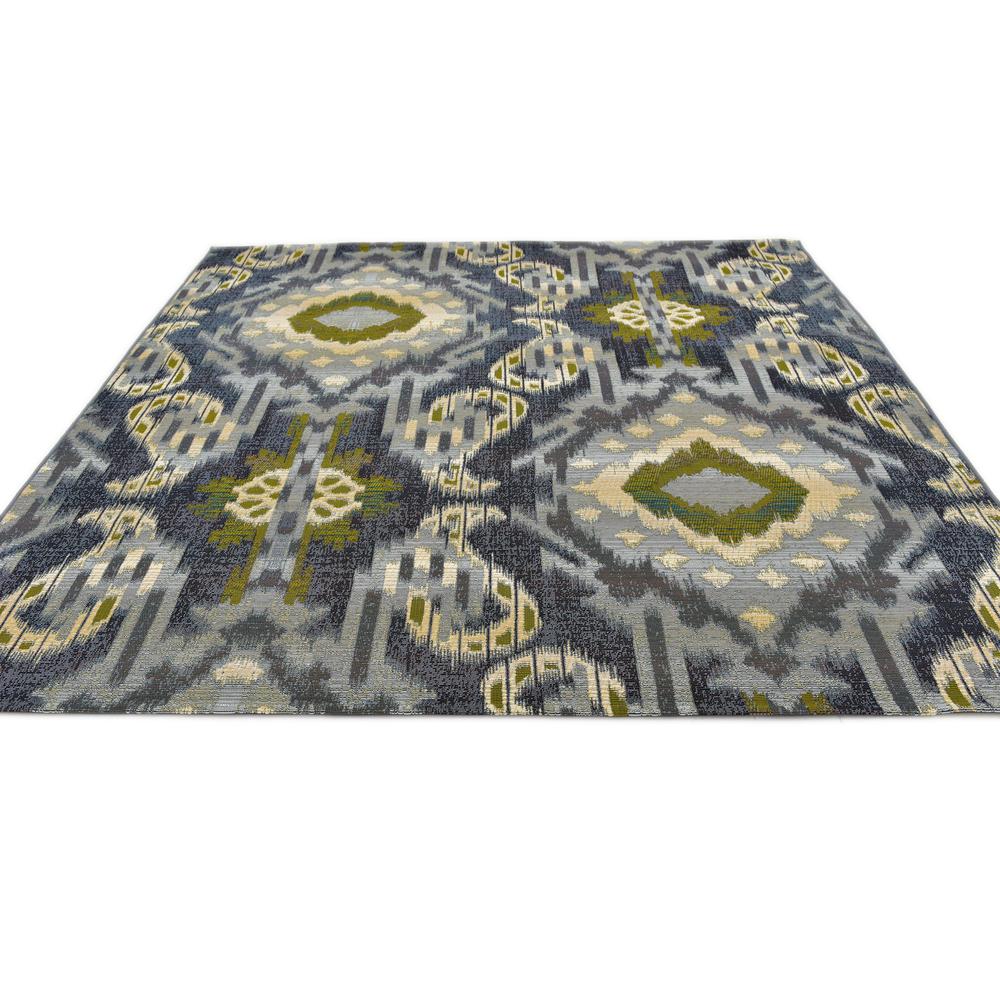 Outdoor Union Rug, Blue (6' 0 x 6' 0). Picture 4