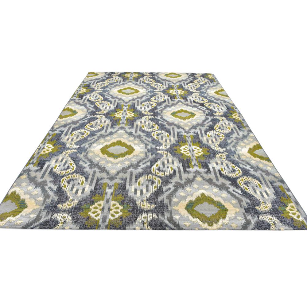 Outdoor Union Rug, Blue (8' 0 x 11' 4). Picture 4