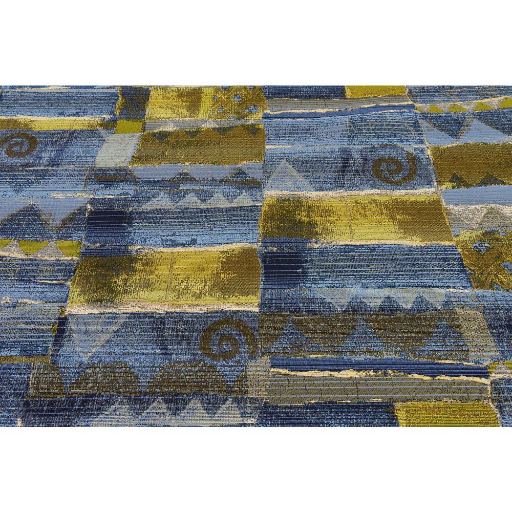 Outdoor Glyph Rug, Blue (10' 0 x 12' 0). Picture 6