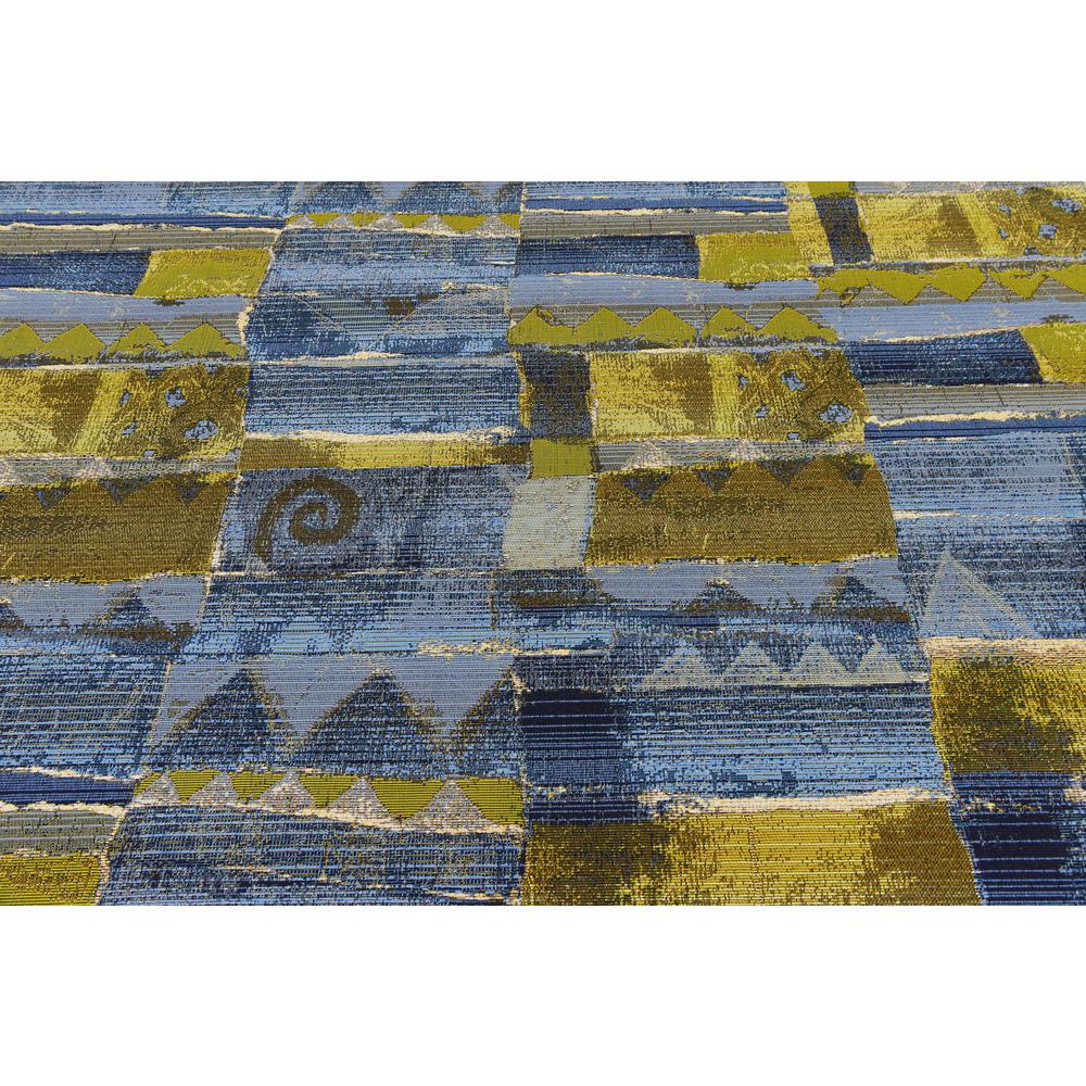 Outdoor Glyph Rug, Blue (8' 0 x 11' 4). Picture 6