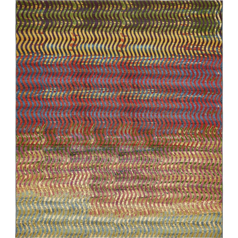 Outdoor Wavy Rug, Multi (10' 0 x 12' 0). Picture 1