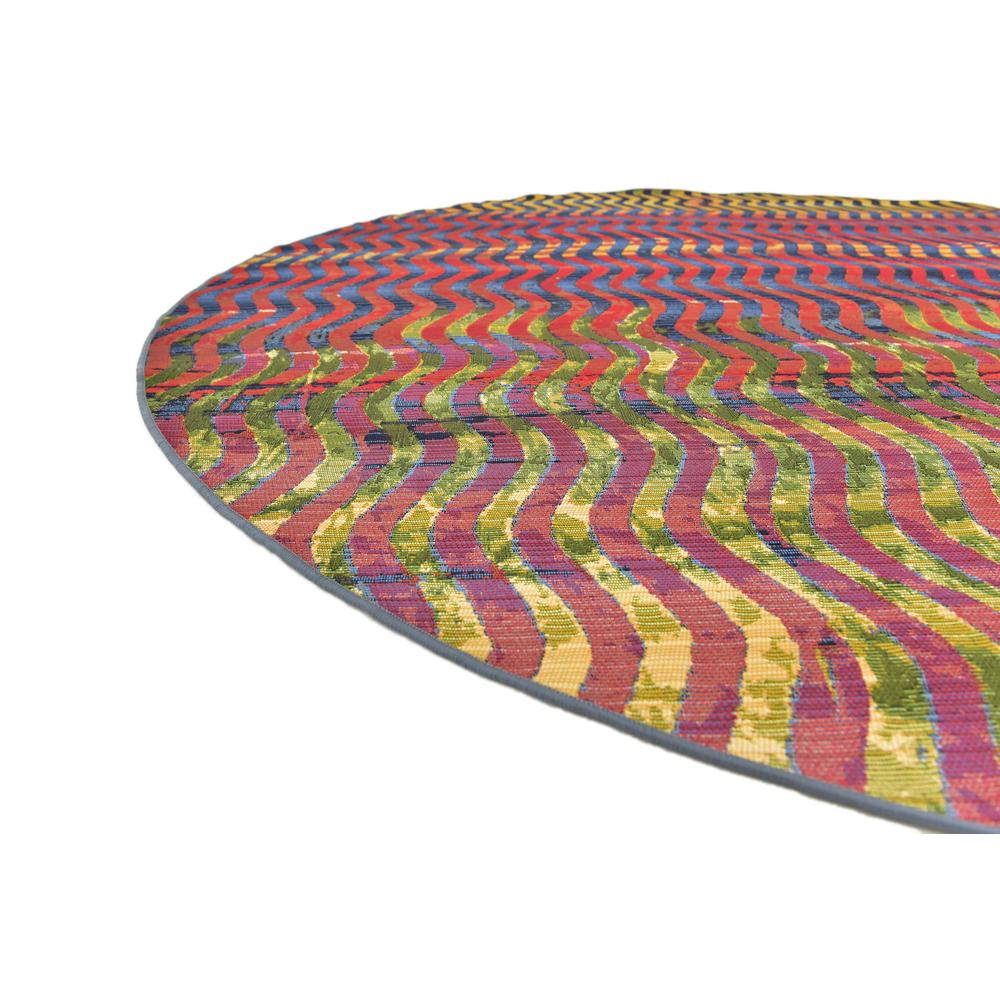 Outdoor Wavy Rug, Multi (8' 0 x 8' 0). Picture 6