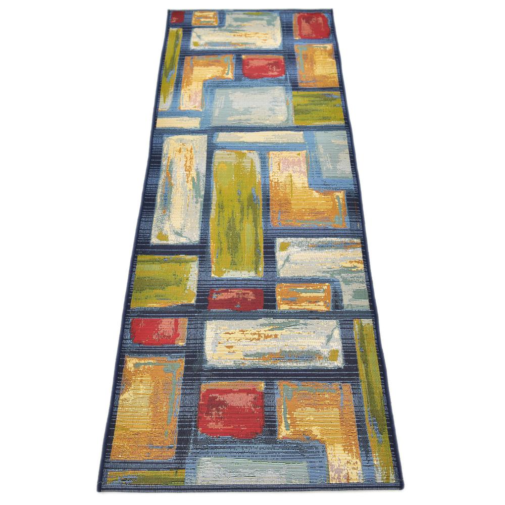 Outdoor Cubed Rug, Multi (2' 0 x 6' 0). Picture 4