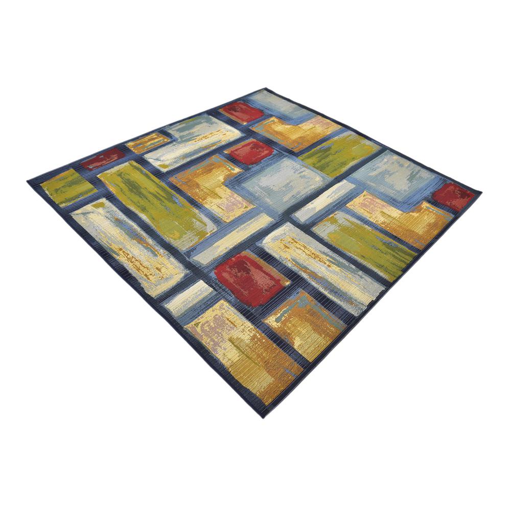 Outdoor Cubed Rug, Multi (6' 0 x 6' 0). Picture 3