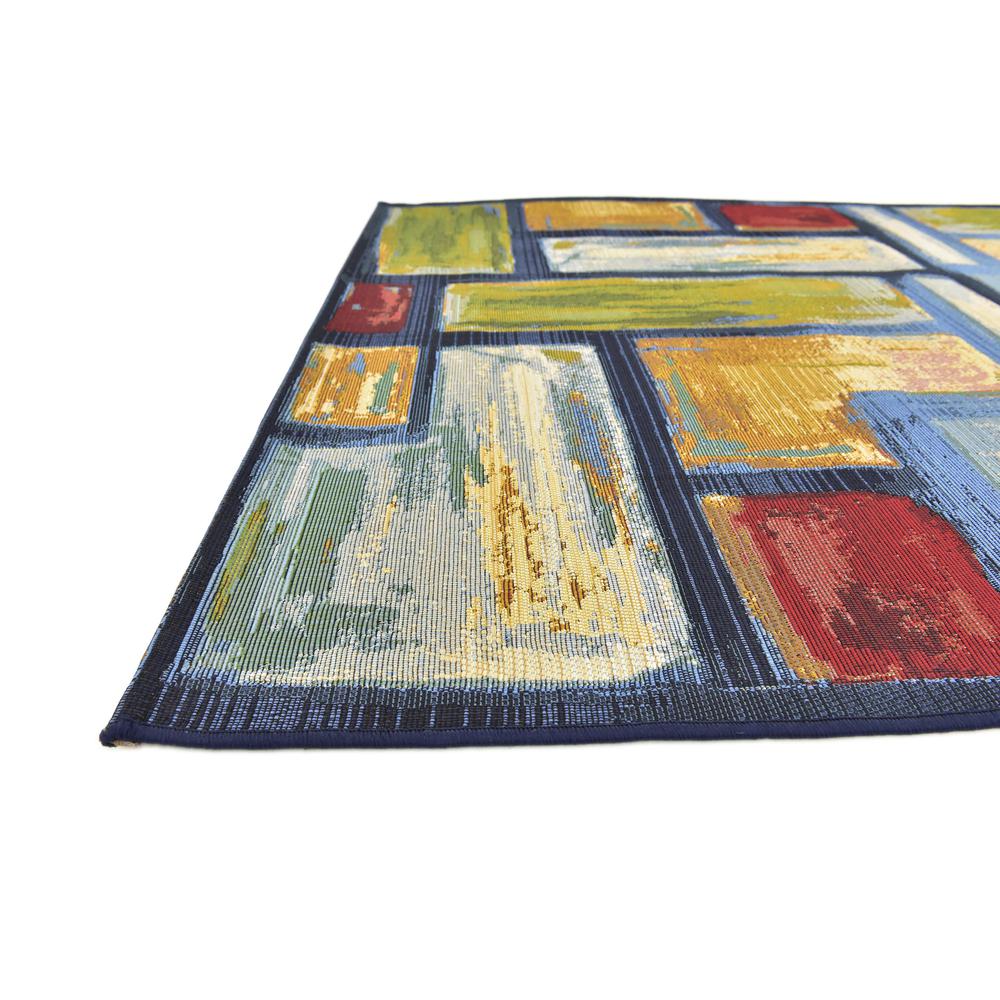 Outdoor Cubed Rug, Multi (4' 0 x 6' 0). Picture 6