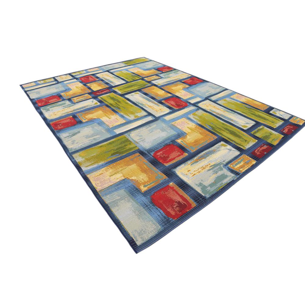 Outdoor Cubed Rug, Multi (8' 0 x 11' 4). Picture 3