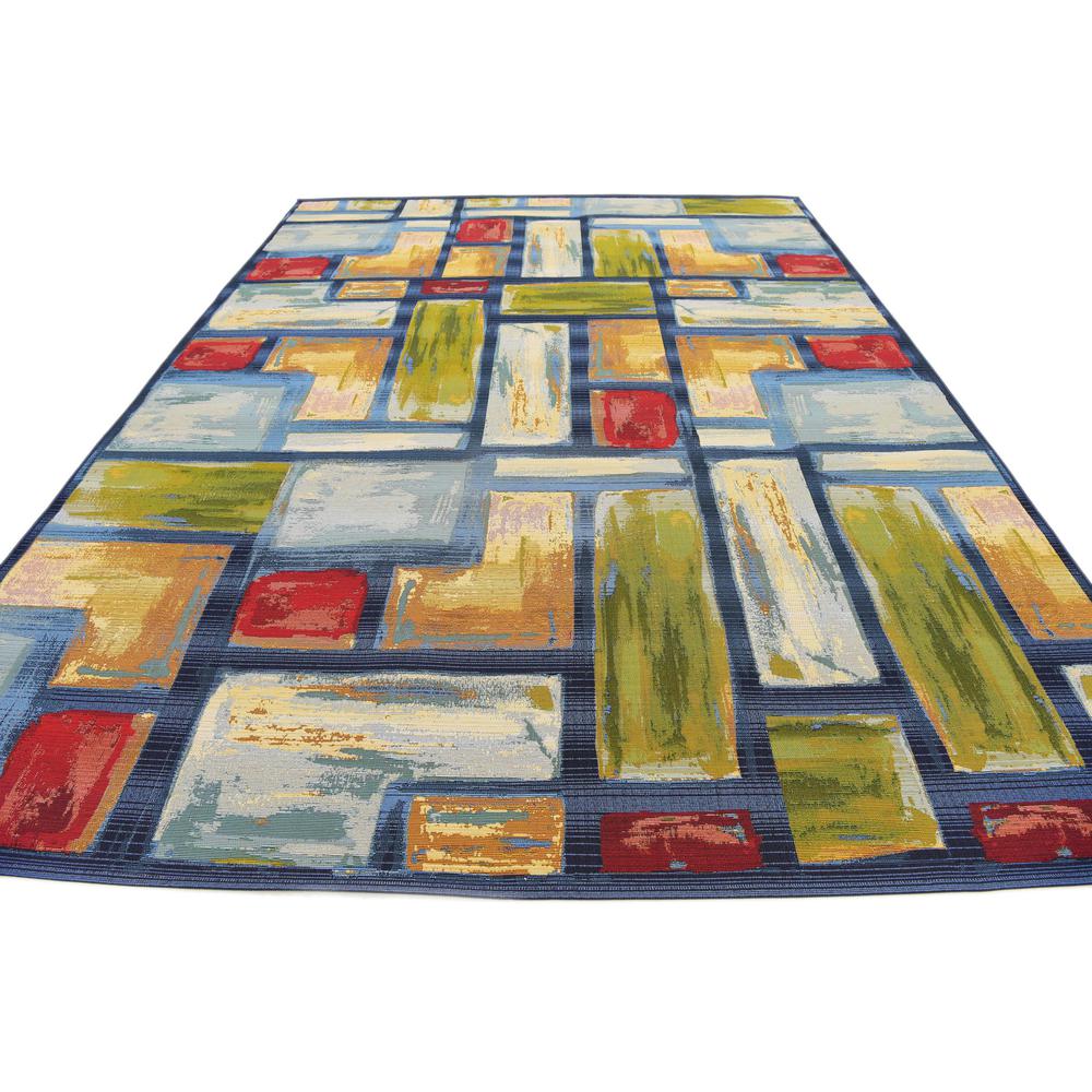 Outdoor Cubed Rug, Multi (8' 0 x 11' 4). Picture 4