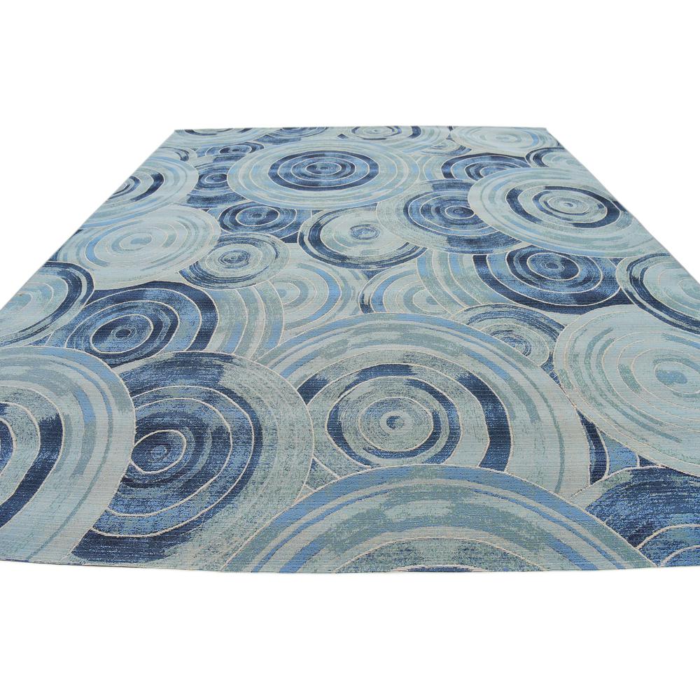Outdoor Rippling Rug, Light Blue (10' 0 x 12' 0). Picture 4