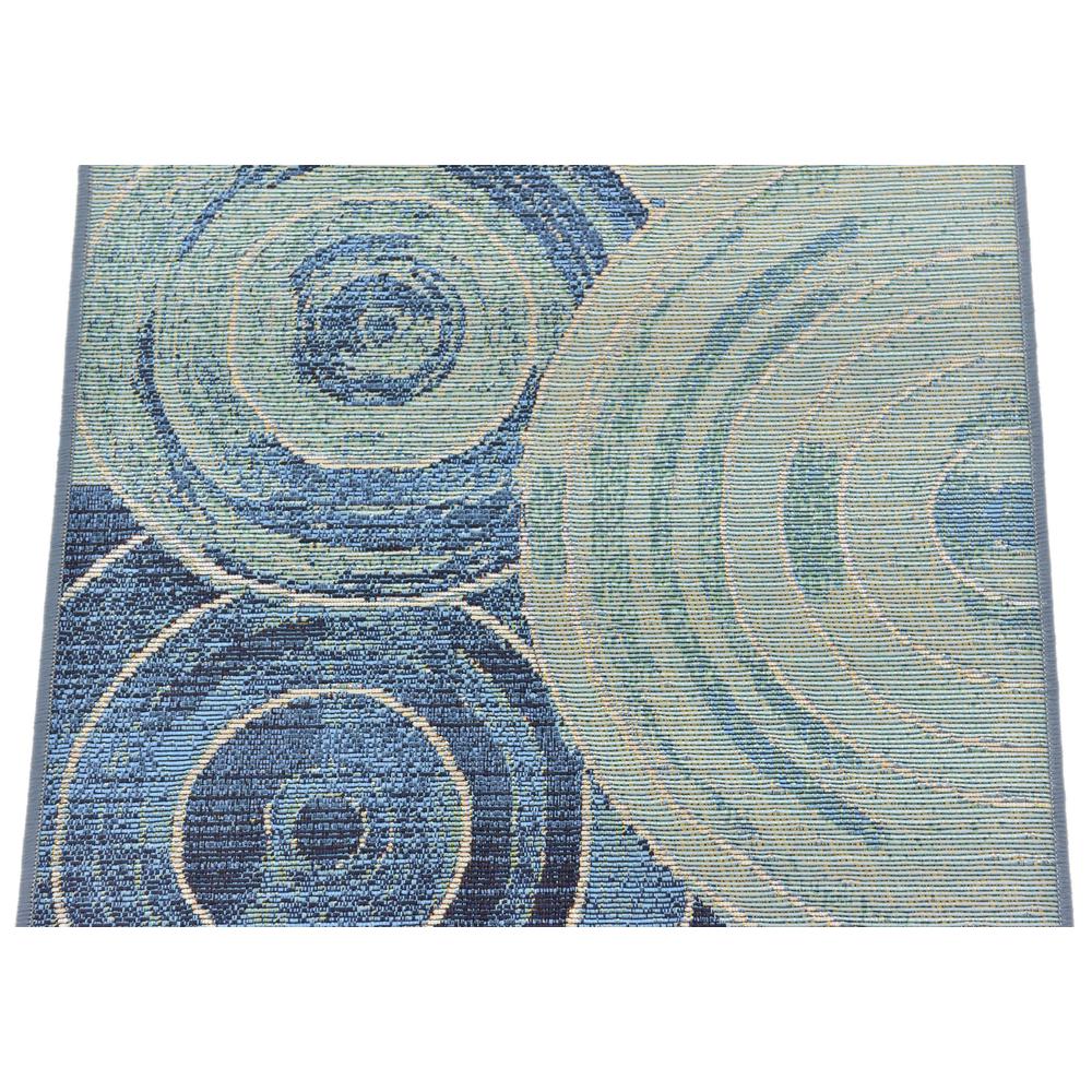 Outdoor Rippling Rug, Light Blue (2' 0 x 6' 0). Picture 5