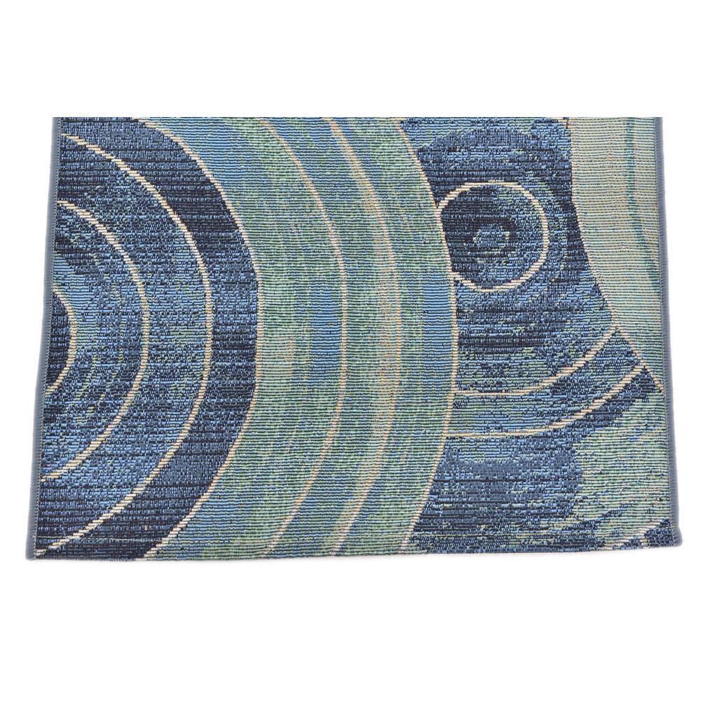 Outdoor Rippling Rug, Light Blue (2' 0 x 6' 0). Picture 6