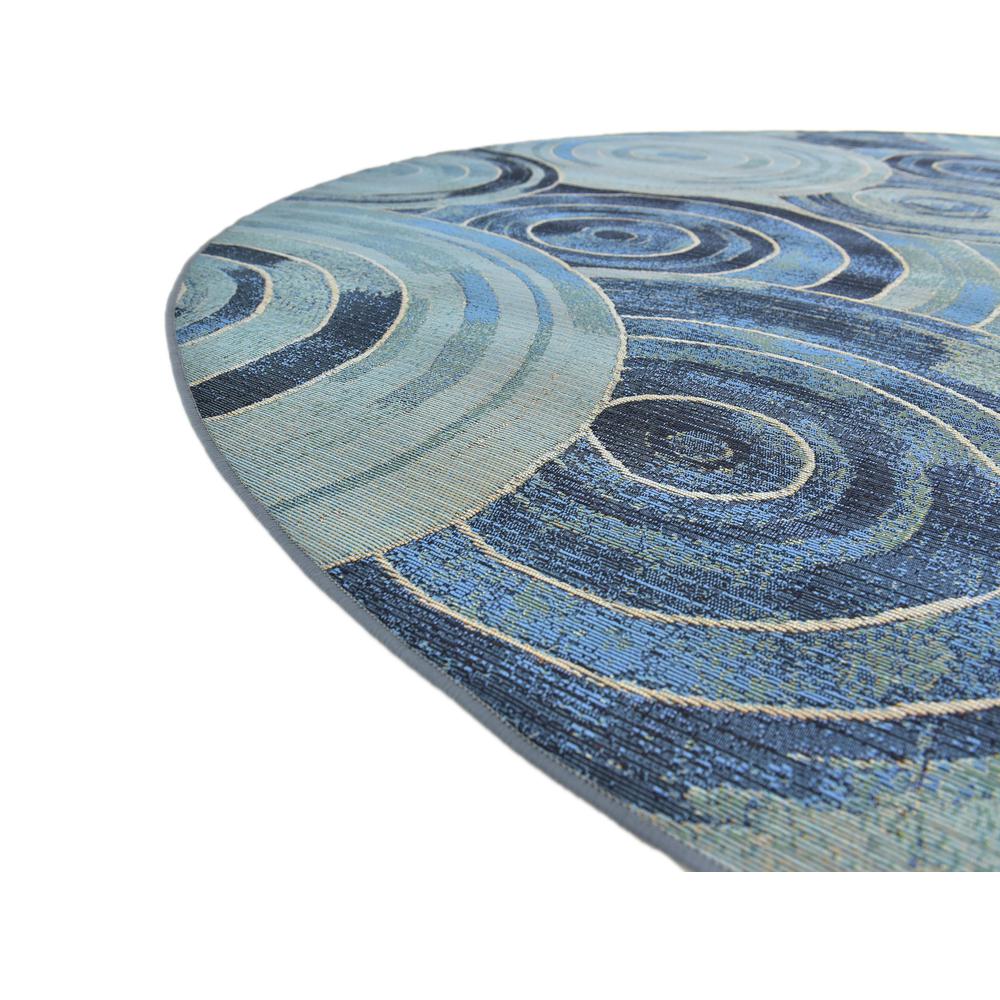 Outdoor Rippling Rug, Light Blue (8' 0 x 8' 0). Picture 6