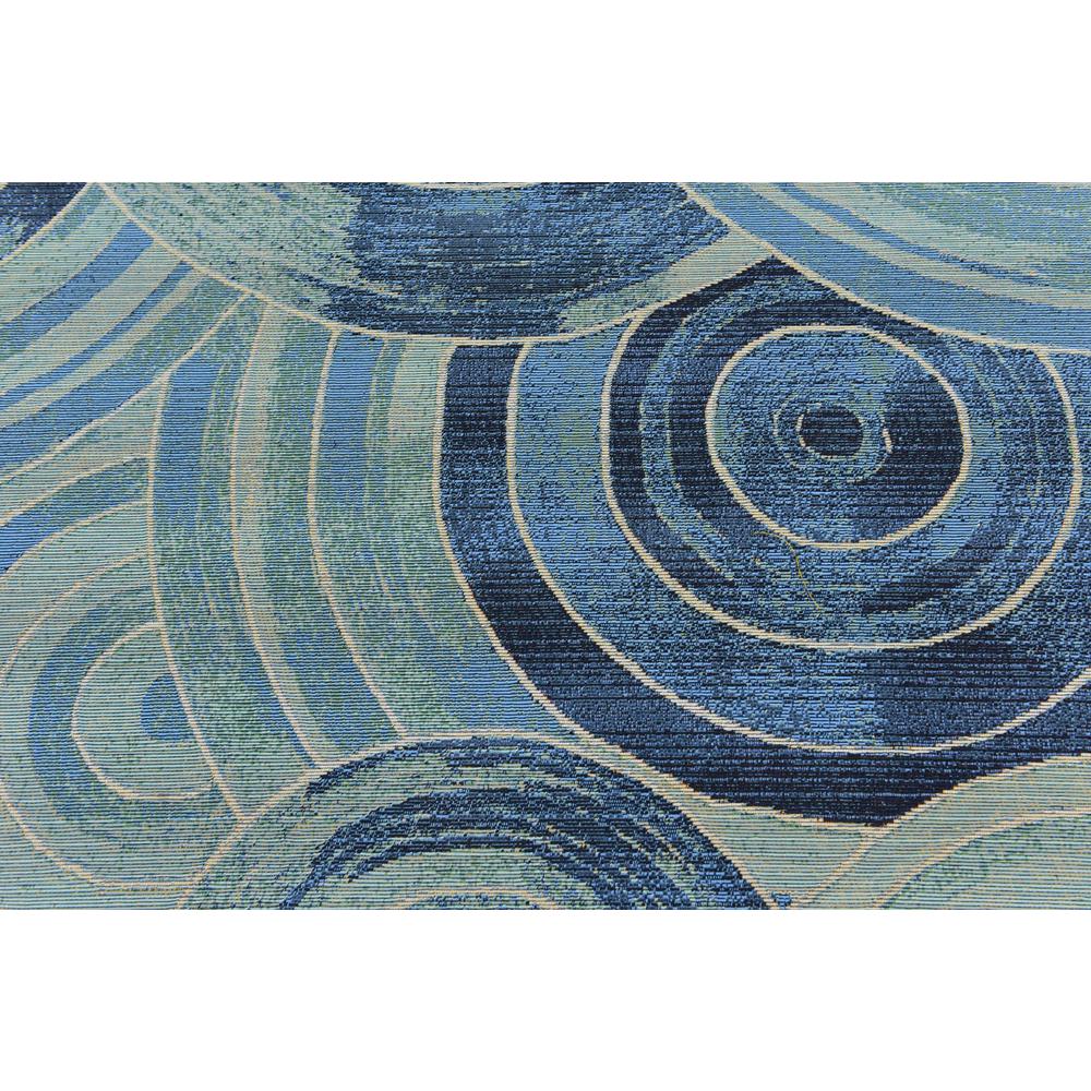 Outdoor Rippling Rug, Light Blue (6' 0 x 6' 0). Picture 5