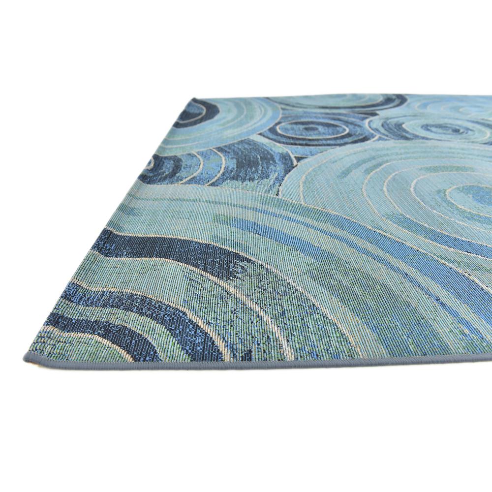 Outdoor Rippling Rug, Light Blue (5' 3 x 8' 0). Picture 6