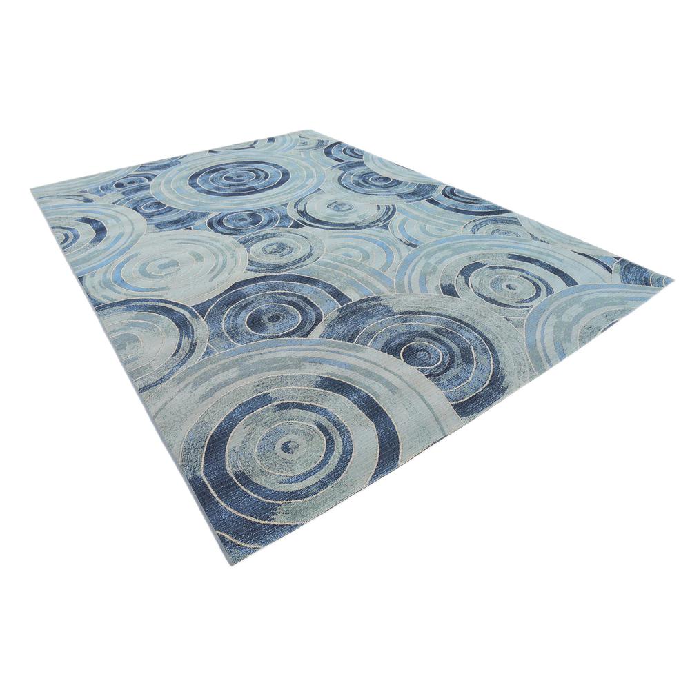 Outdoor Rippling Rug, Light Blue (8' 0 x 11' 4). Picture 3