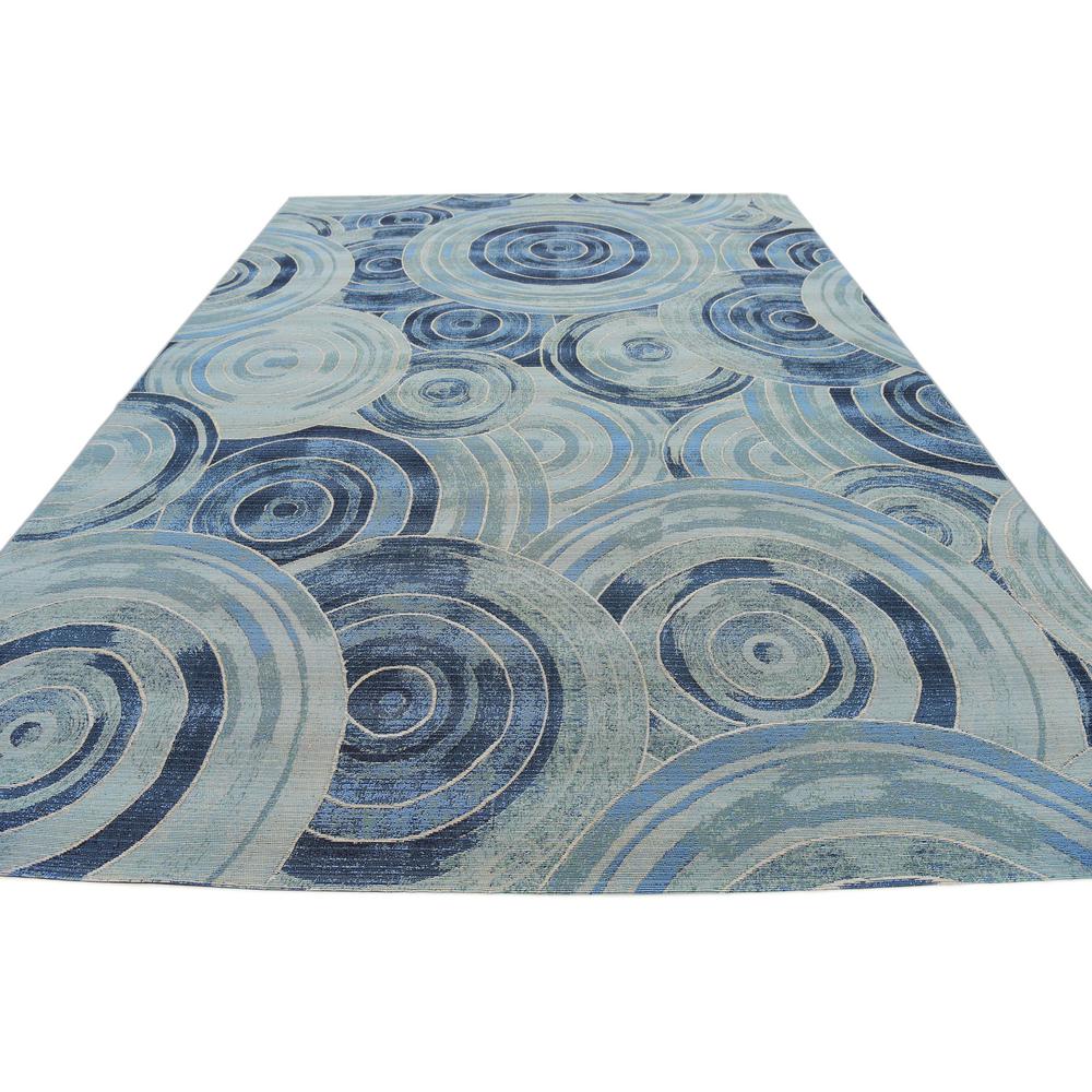 Outdoor Rippling Rug, Light Blue (8' 0 x 11' 4). Picture 4