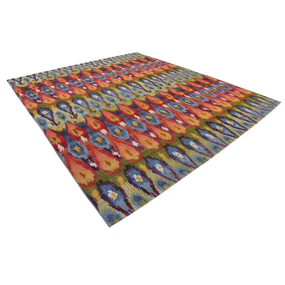 Outdoor Ikat Rug, Multi (10' 0 x 12' 0). Picture 4