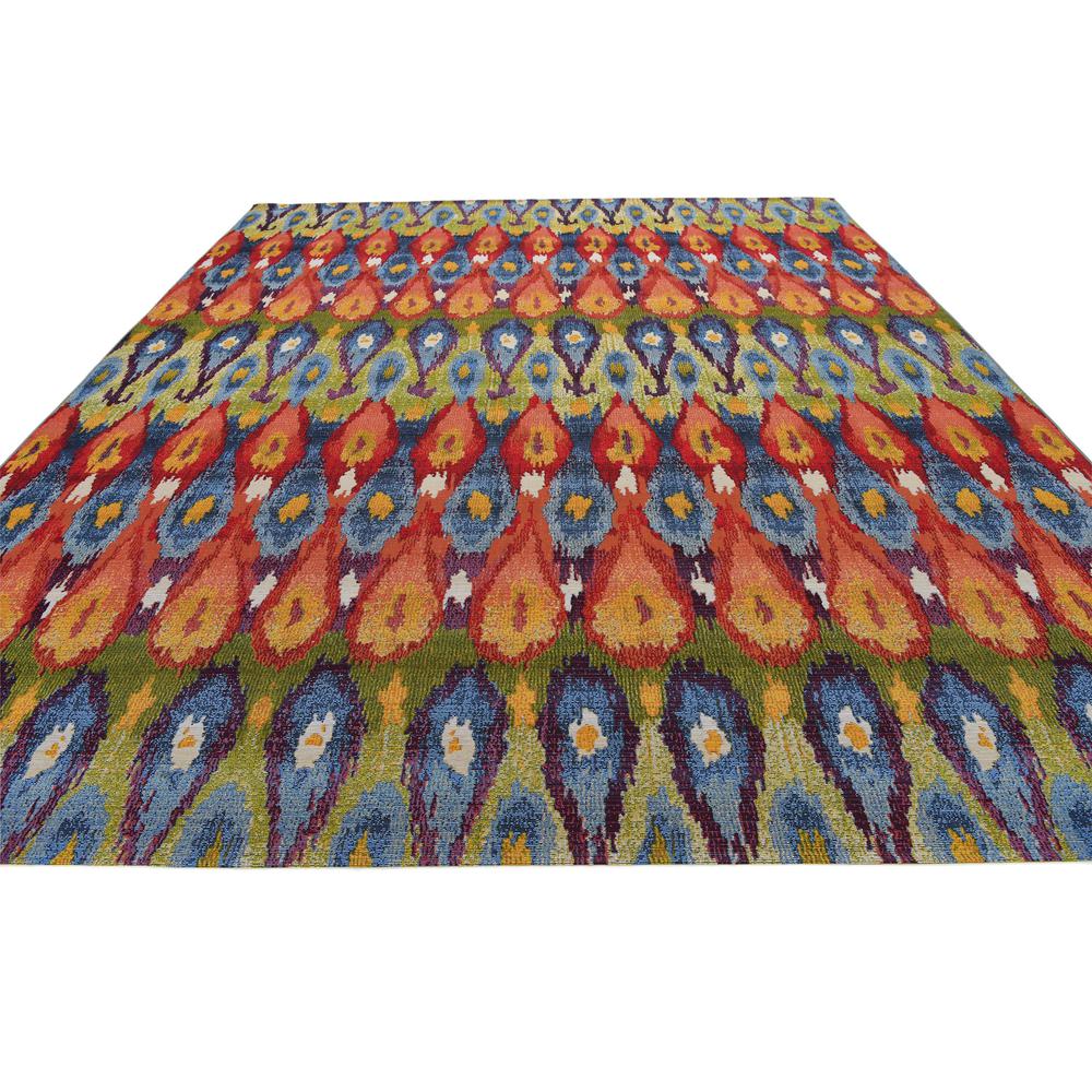 Outdoor Ikat Rug, Multi (10' 0 x 12' 0). Picture 5
