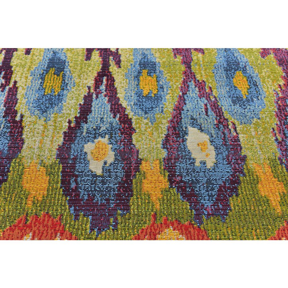Outdoor Ikat Rug, Multi (6' 0 x 6' 0). Picture 5
