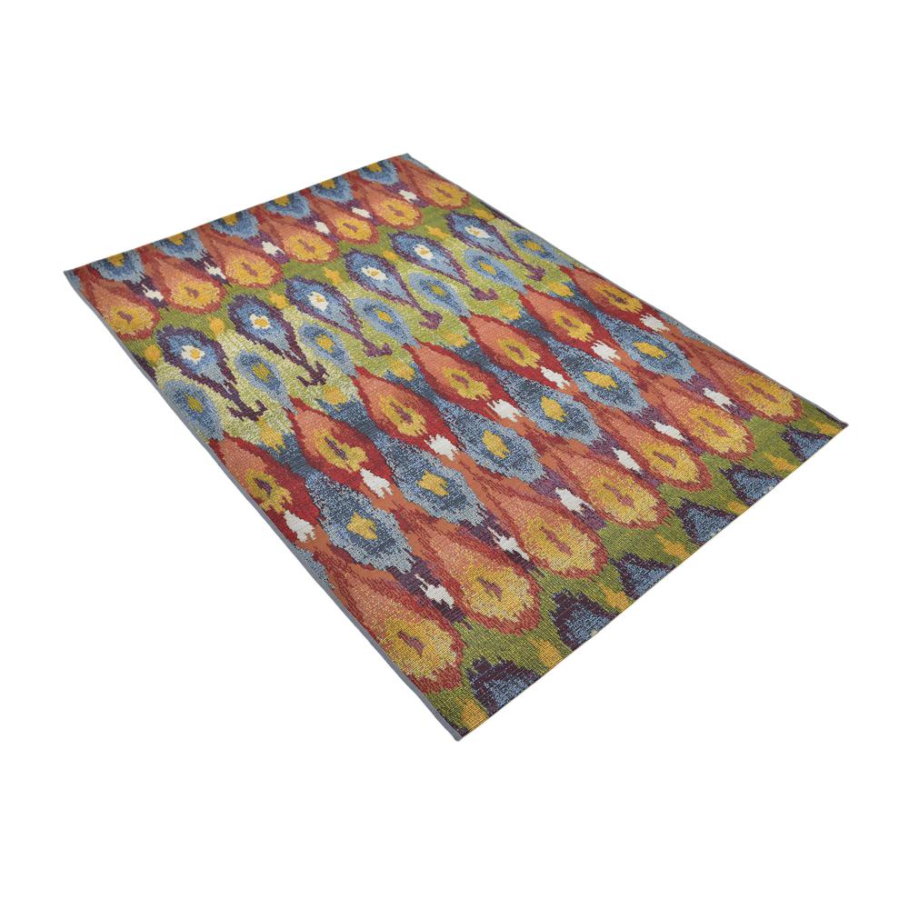 Outdoor Ikat Rug, Multi (4' 0 x 6' 0). Picture 4