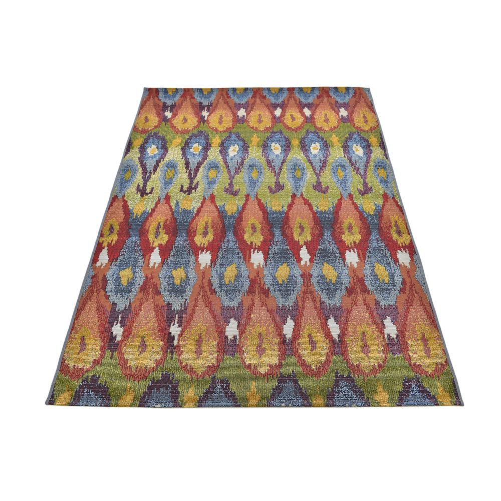 Outdoor Ikat Rug, Multi (4' 0 x 6' 0). Picture 5