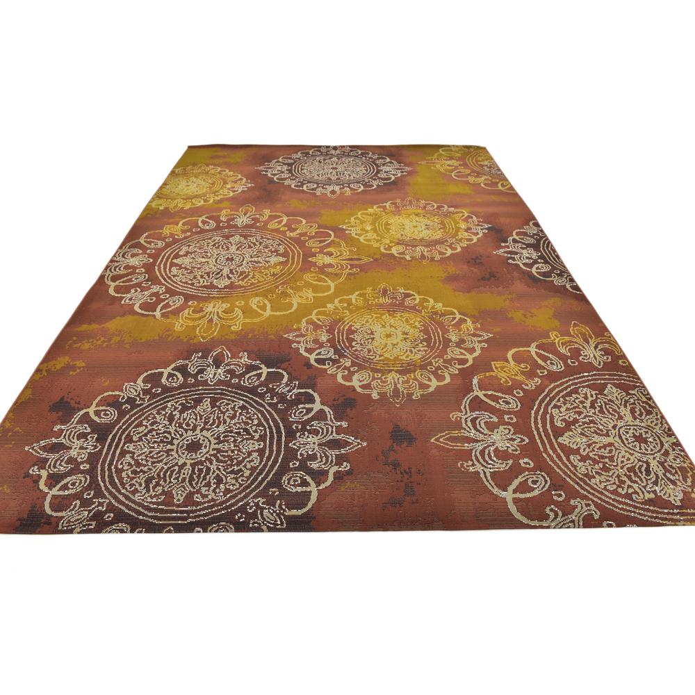 Outdoor Trio Rug, Rust Red (8' 0 x 11' 4). Picture 5