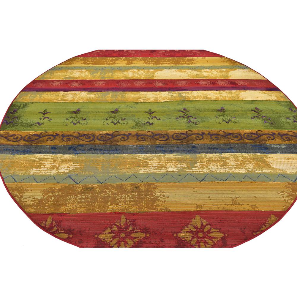Outdoor Traditional Rug, Multi (8' 0 x 8' 0). Picture 4