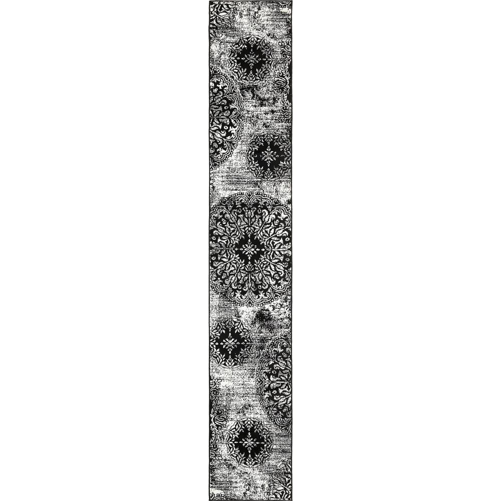 Grand Sofia Rug, Black (2' 0 x 13' 0). Picture 1