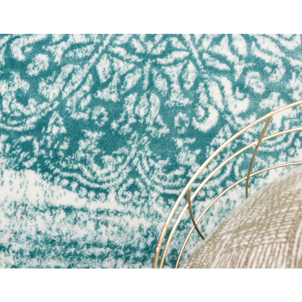 Grand Sofia Rug, Turquoise (2' 0 x 13' 0). Picture 6