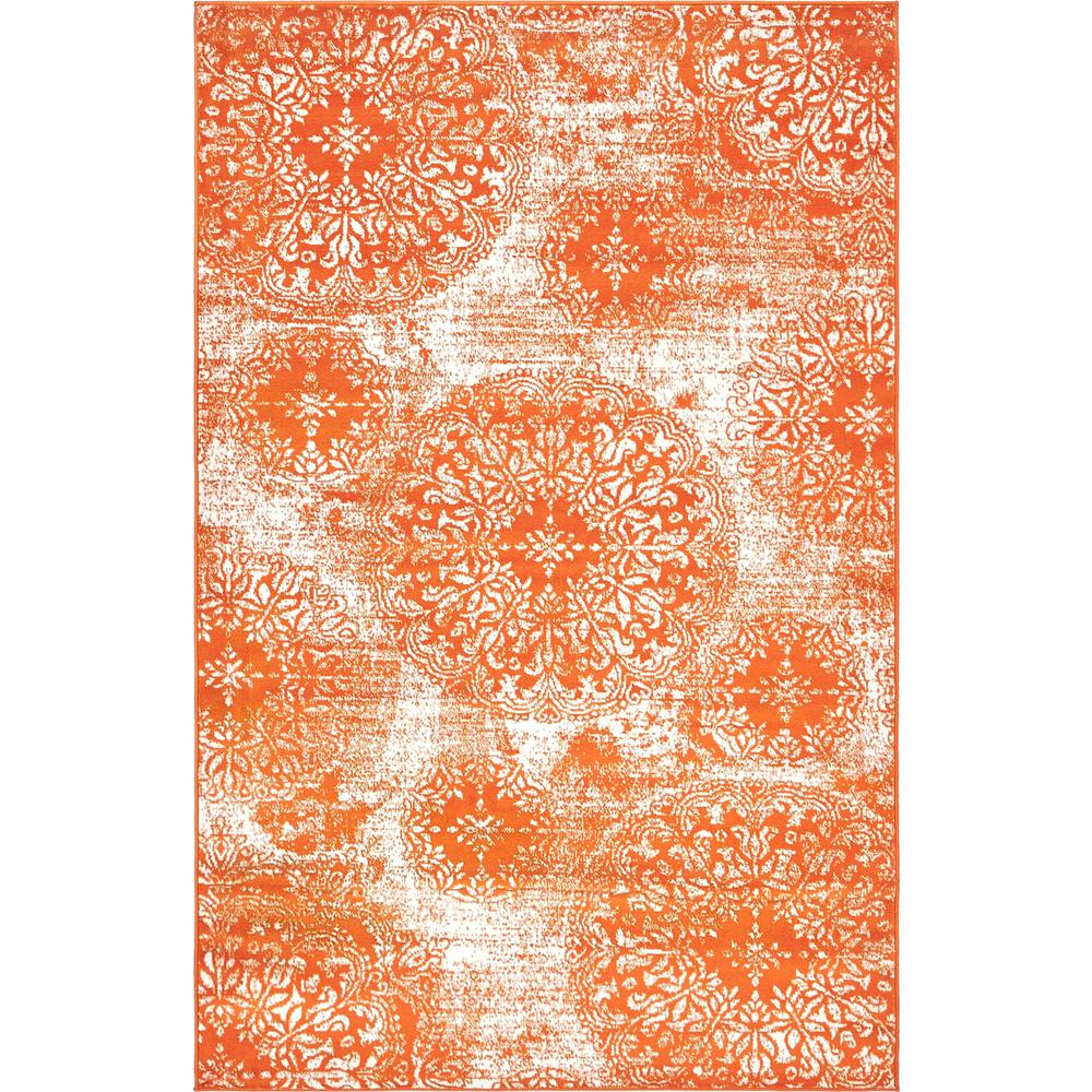 Grand Sofia Rug, Orange (5' 0 x 8' 0). Picture 1