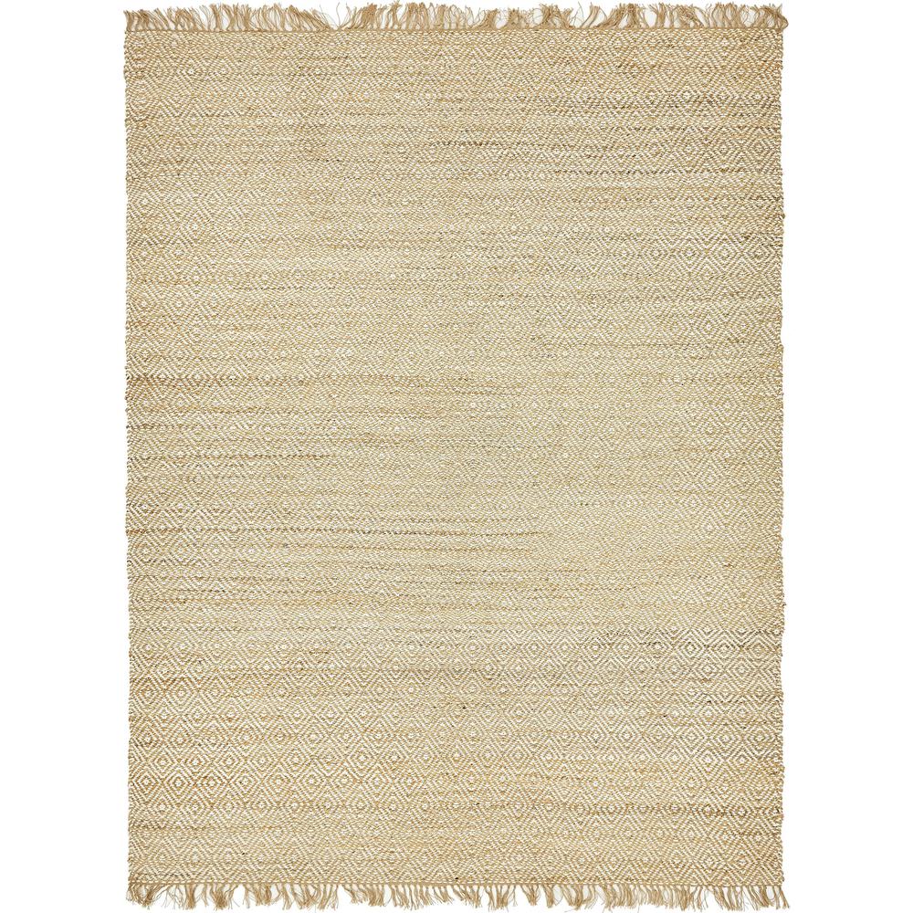 Assam Braided Jute Rug, Natural/Ivory (9' 0 x 12' 0). Picture 1