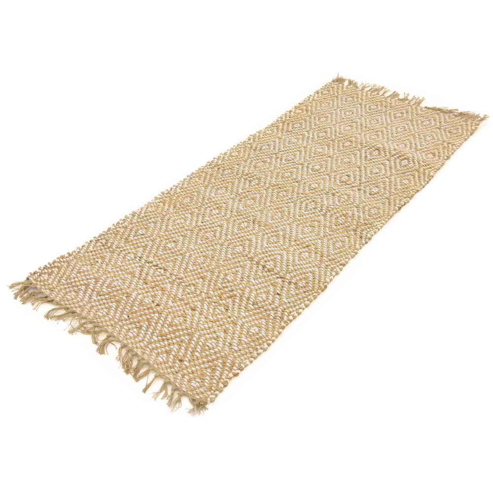 Assam Braided Jute Rug, Natural/Ivory (2' 6 x 6' 0). Picture 3