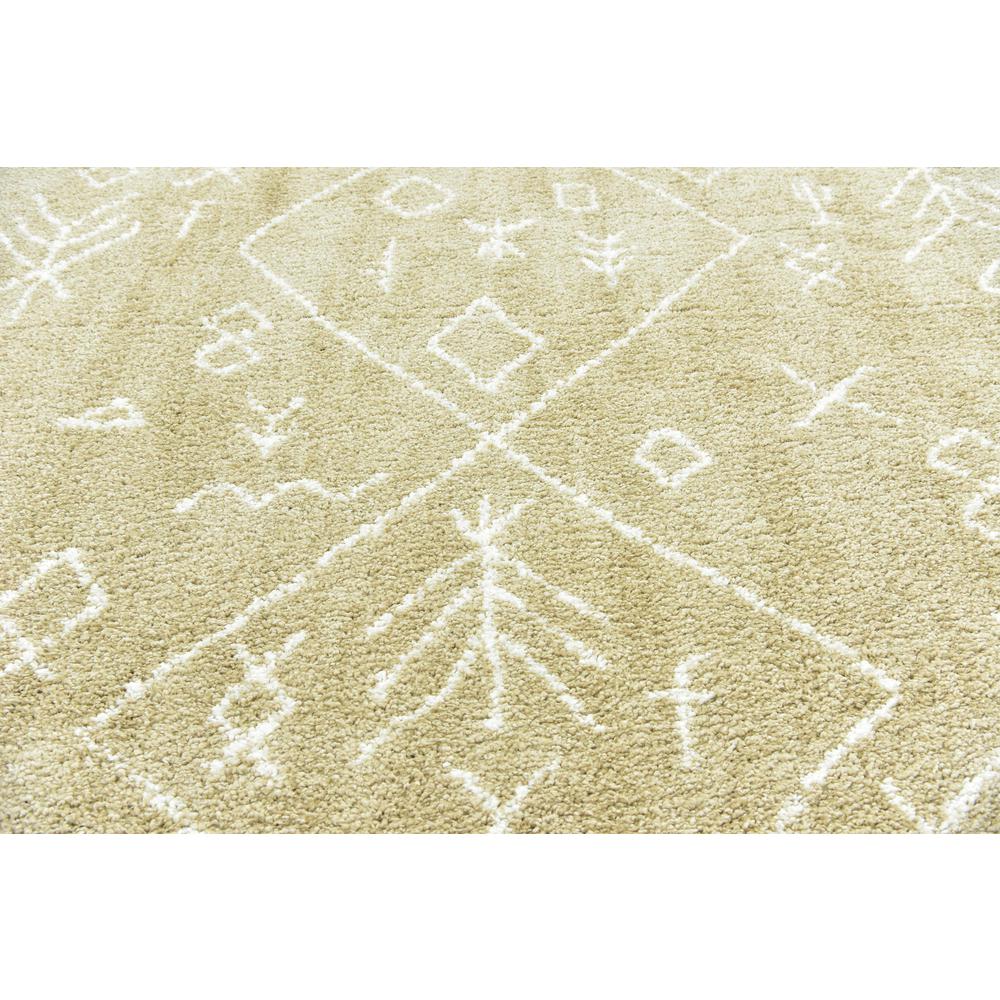 Tribal Rabat Shag Rug, Taupe (9' 0 x 12' 0). Picture 5