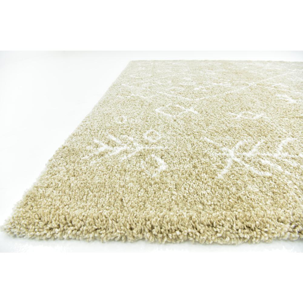 Tribal Rabat Shag Rug, Taupe (9' 0 x 12' 0). Picture 6