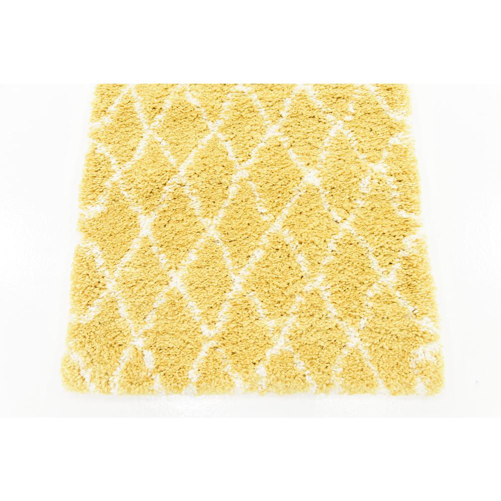 Trellis Rabat Shag Rug, Yellow (2' 7 x 10' 0). Picture 6