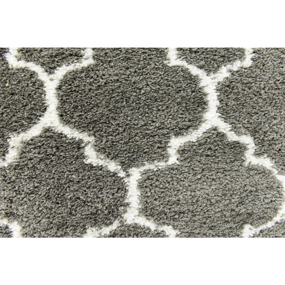 Marble Rabat Shag Rug, Gray (8' 0 x 8' 0). Picture 4