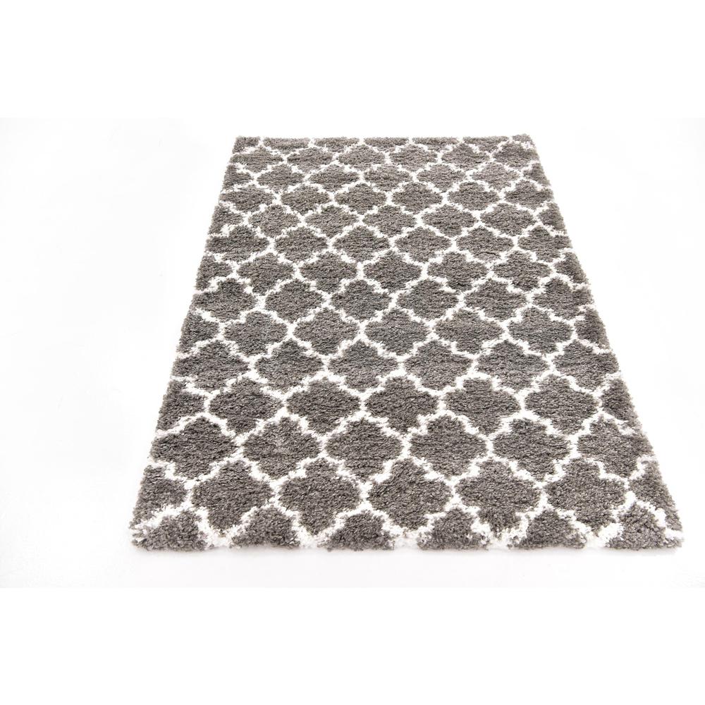 Marble Rabat Shag Rug, Gray (4' 0 x 6' 0). Picture 4