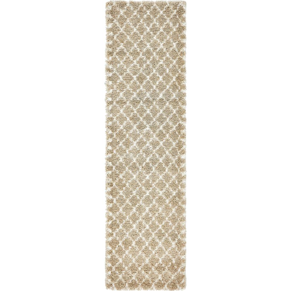 Marble Rabat Shag Rug, Taupe (2' 7 x 10' 0). Picture 1