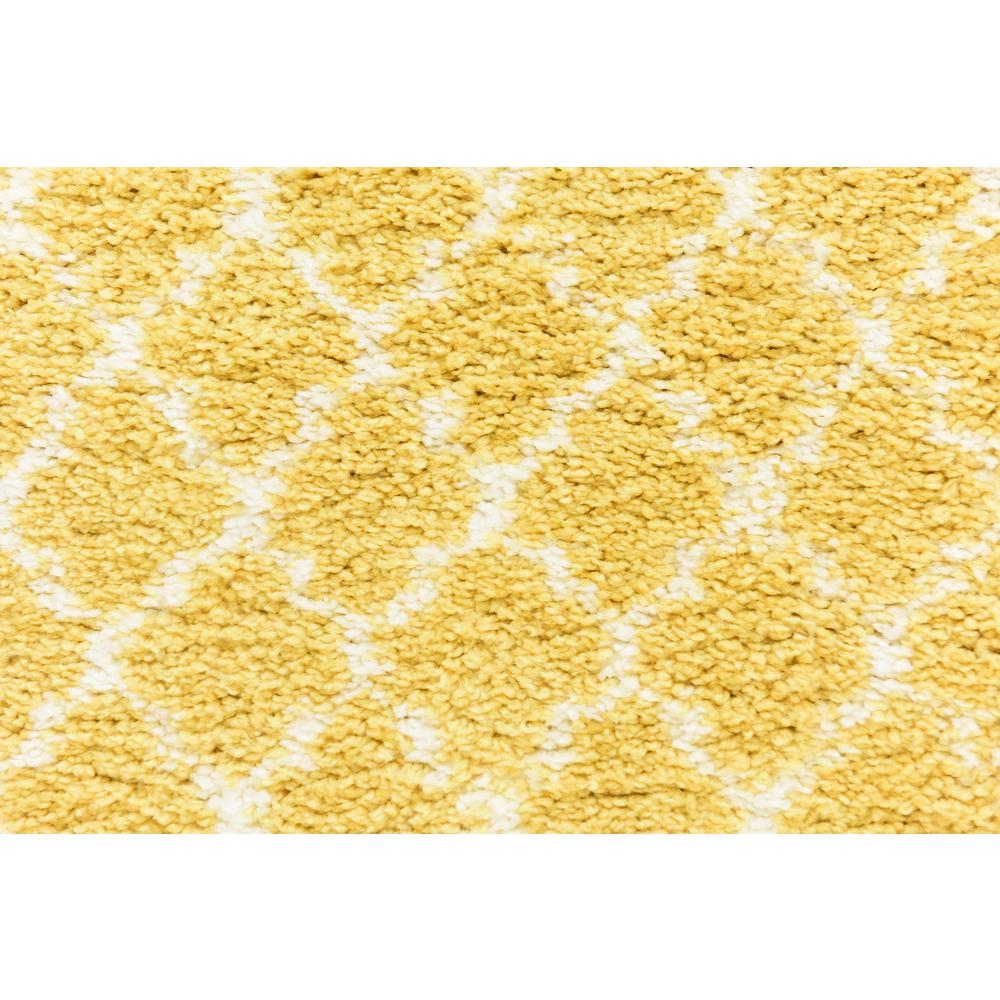 Marble Rabat Shag Rug, Yellow (2' 7 x 10' 0). Picture 5