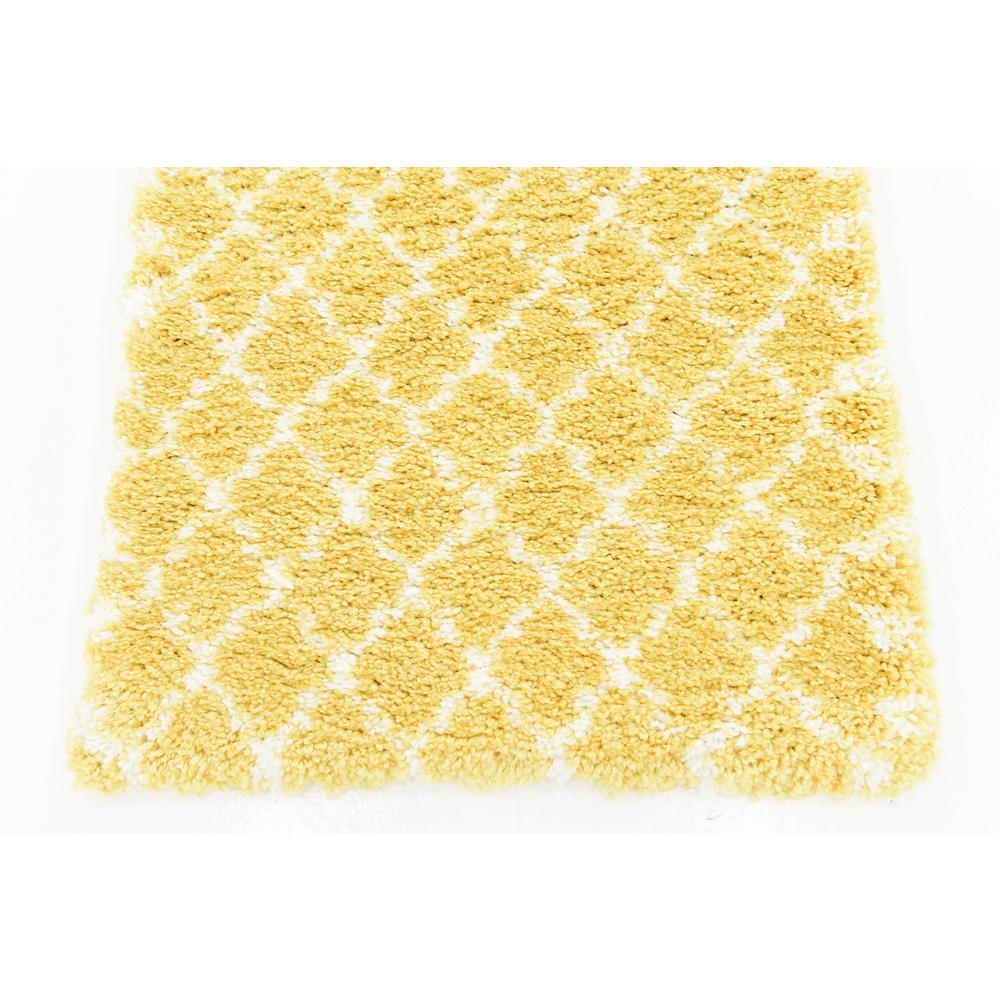 Marble Rabat Shag Rug, Yellow (2' 7 x 10' 0). Picture 6