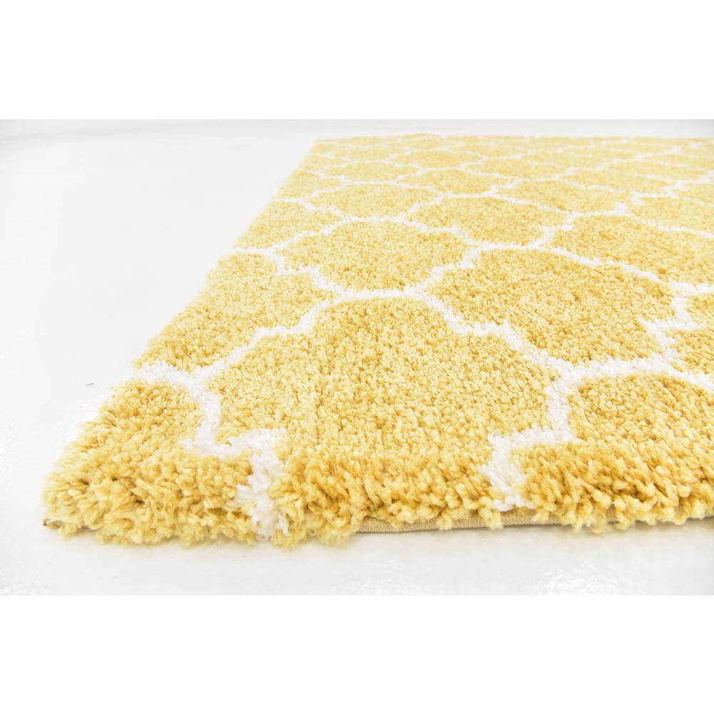 Marble Rabat Shag Rug, Yellow (8' 0 x 8' 0). Picture 6
