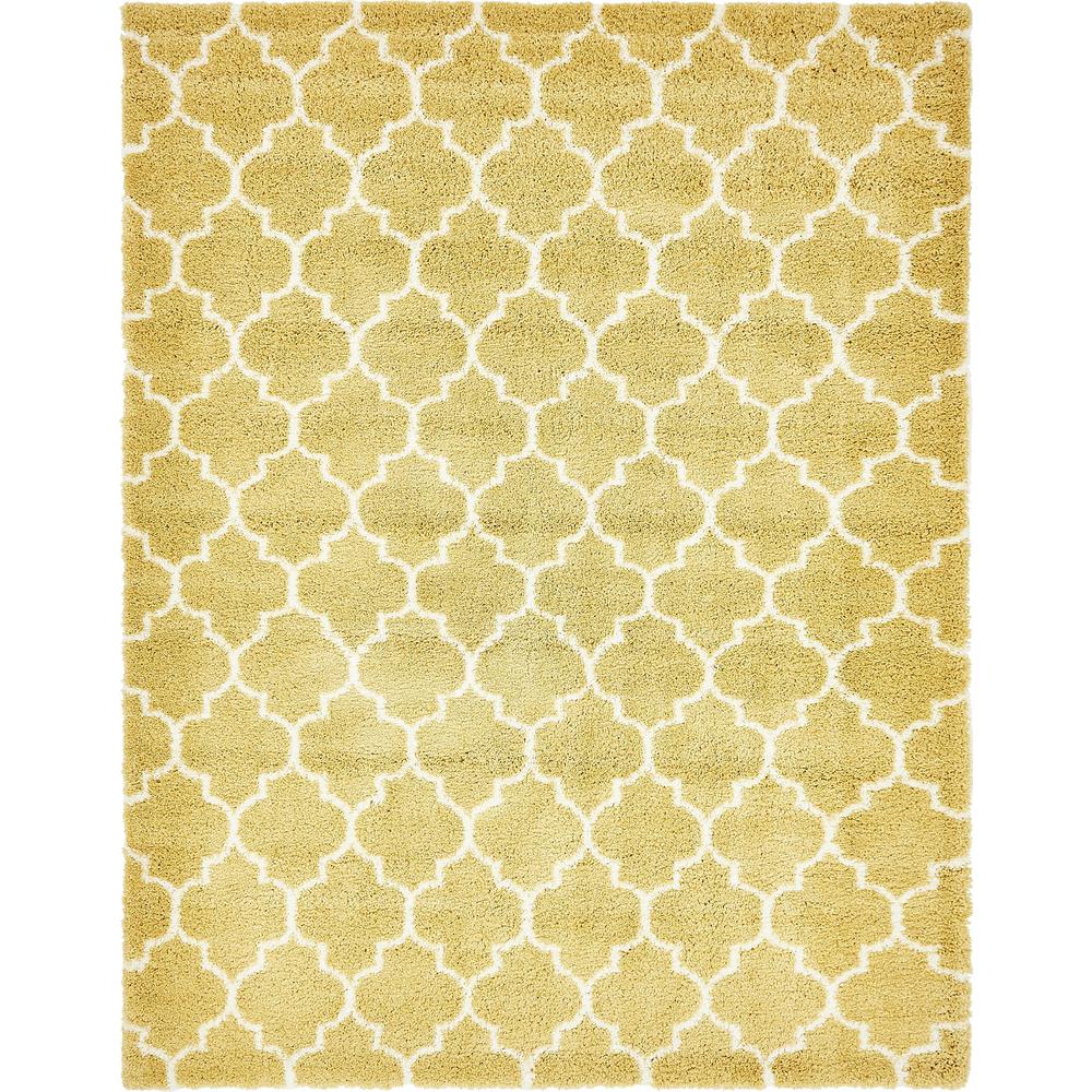 Marble Rabat Shag Rug, Yellow (9' 0 x 12' 0). Picture 1
