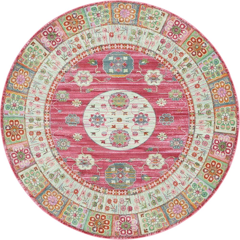 Acosta Baracoa Rug, Pink (8' 4 x 8' 4). Picture 1